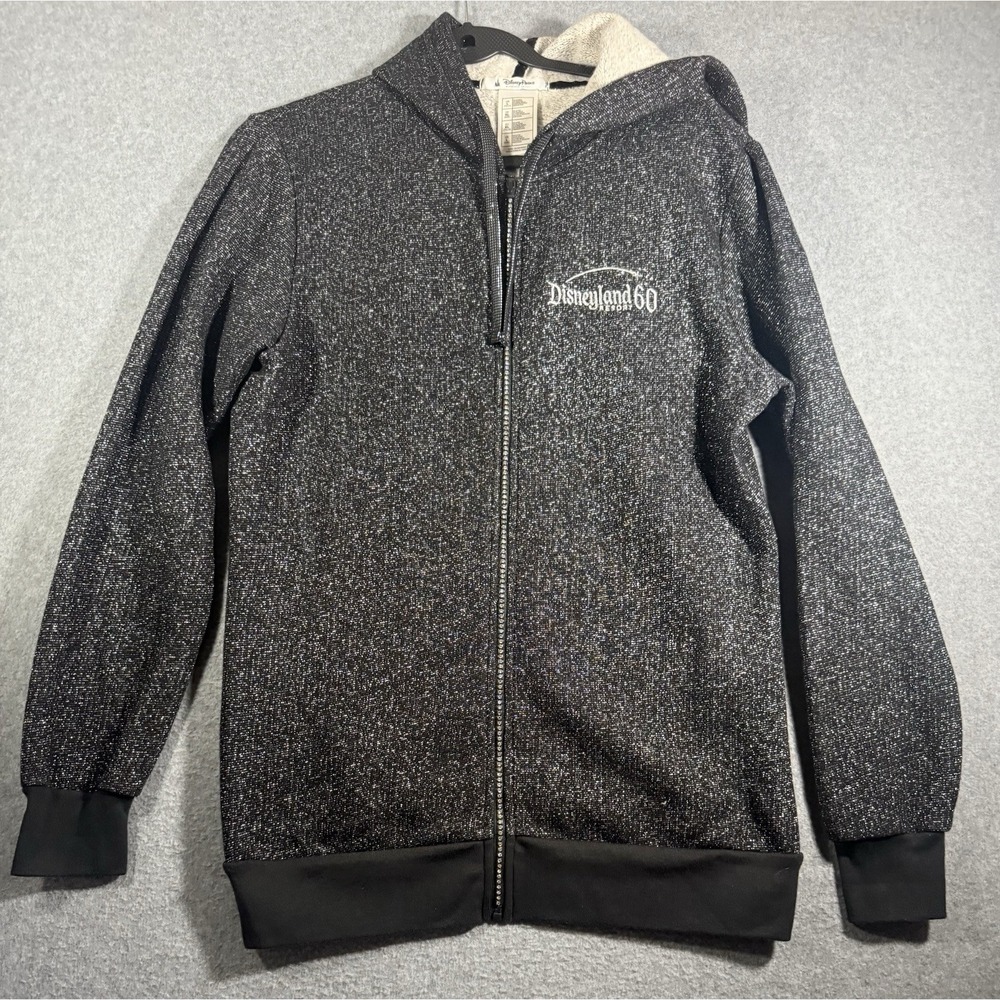 Disney Parks Disneyland Diamond Celebration 2015 Hoodie Jacket Black Size L
